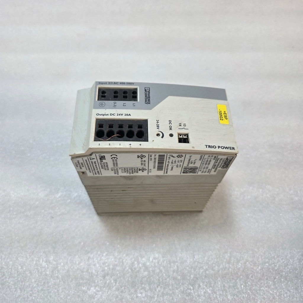 PHOENIX CONTACT TRIO-PS-2G/3AC/24DC/20 AC TO DC SWITCHING POWER SUPPLY 2903165 2