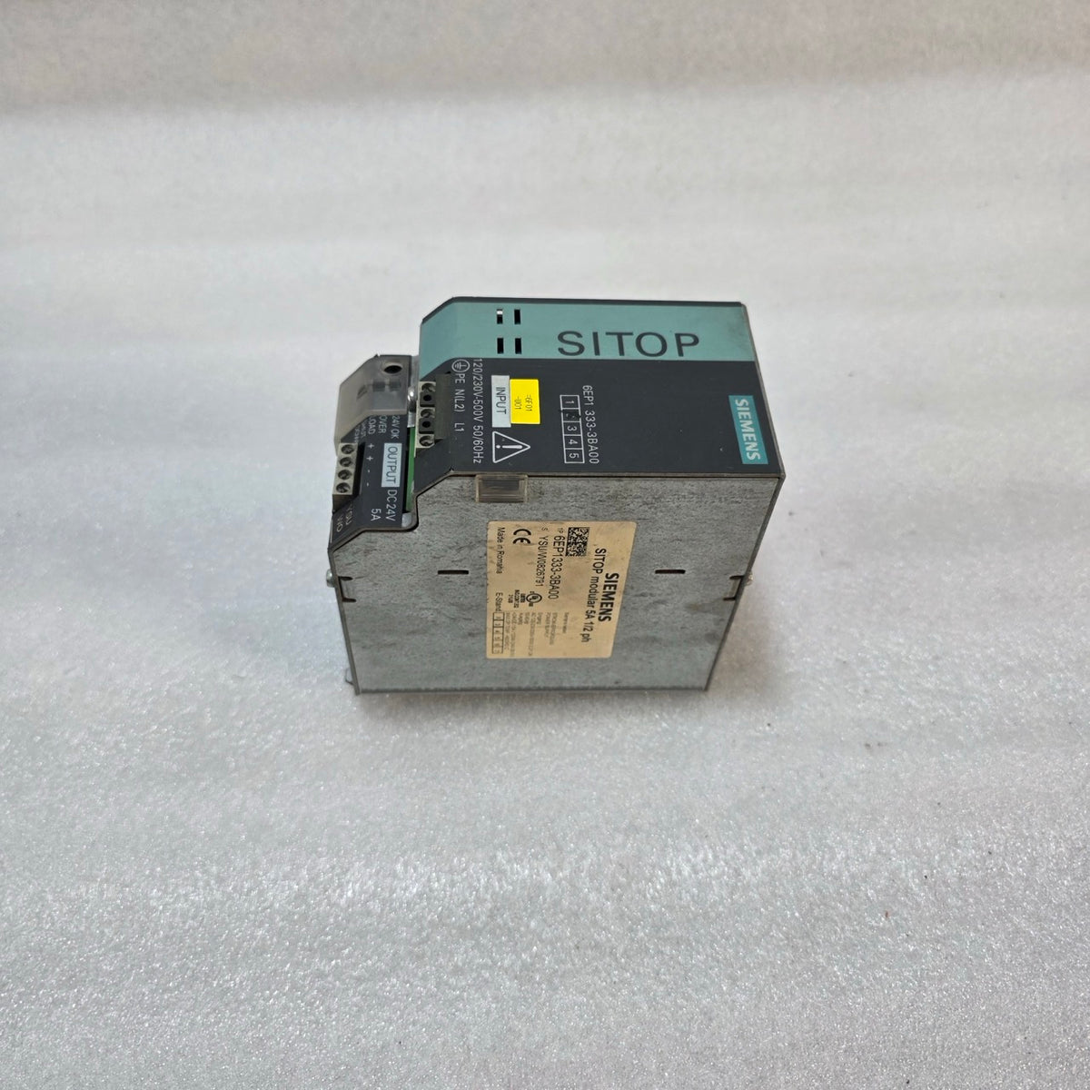 SIEMENS 6EP1333-3BA00 SITOP PSU200M POWER SUPPLY 24VDC 5A