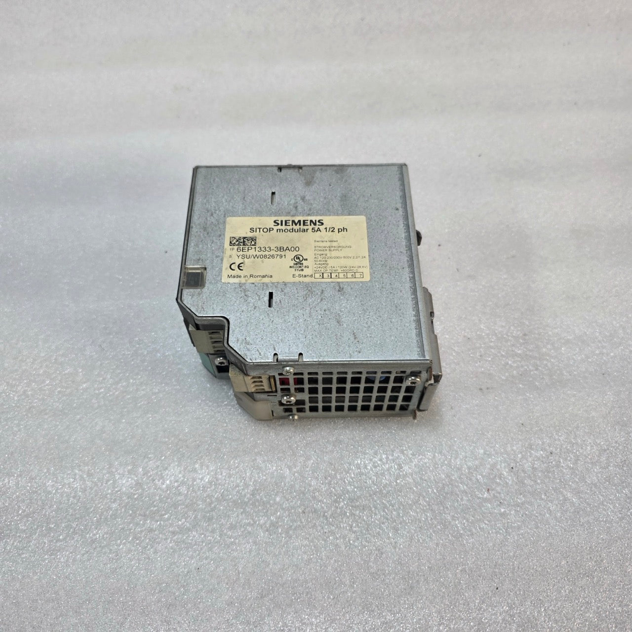 SIEMENS 6EP1333-3BA00 SITOP PSU200M POWER SUPPLY 24VDC 5A