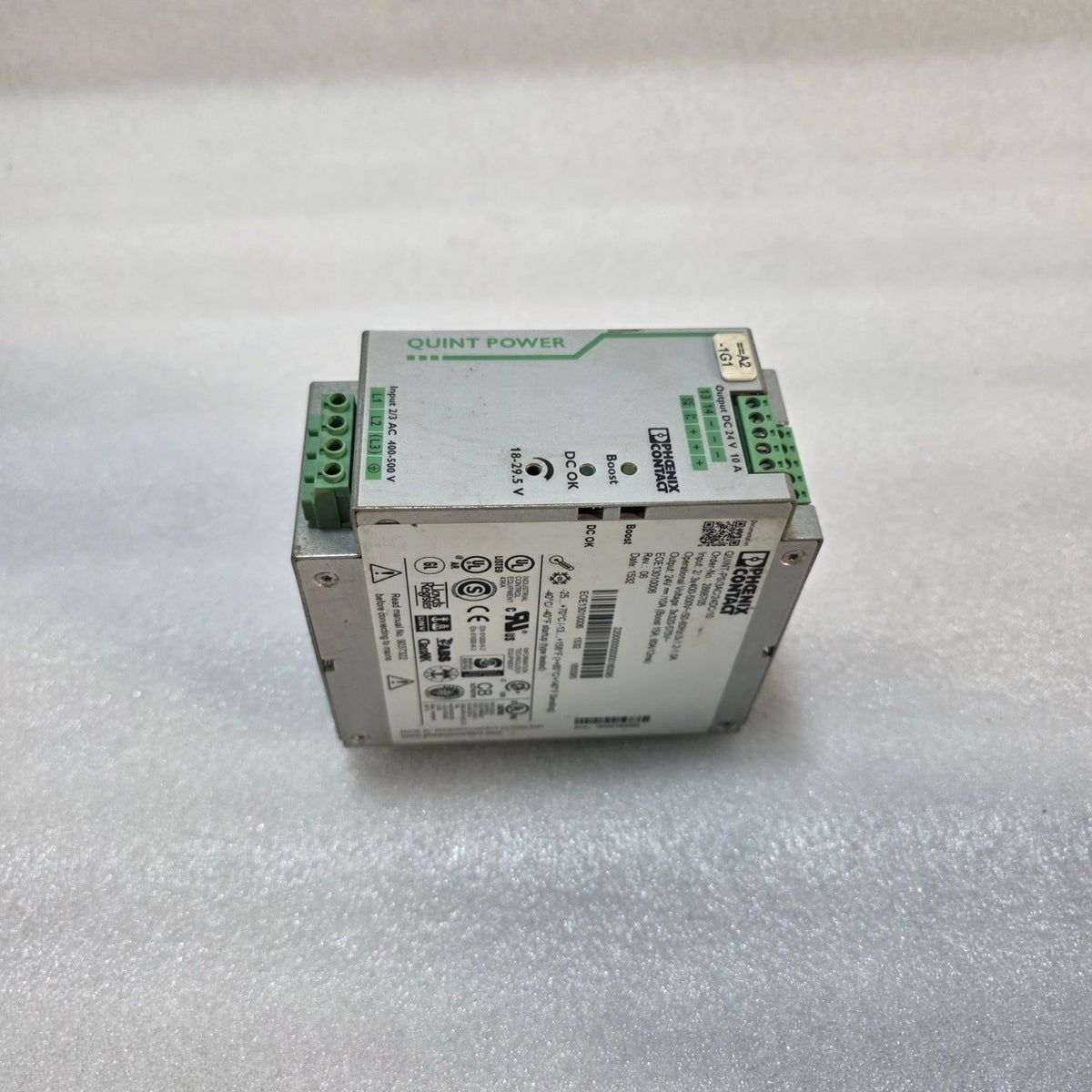 PHOENIX CONTACT QUINT-PS/3AC/24DC/10 PRIMARY-SWITCHED AC/DC POWER SUPPLY 2866705