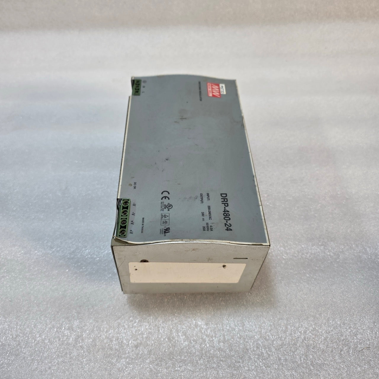 MEAN WELL DRP-480-24 SINGLE OUTPUT AC TO DC SWITCHING POWER SUPPLY 24V DC 20A