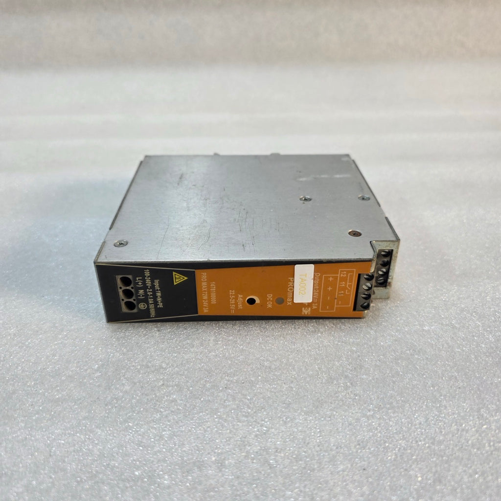WEIDMÜLLER PRO MAX 72W 24V 3A SWITCHING MODE POWER SUPPLY 1478100000 24VDC 3A
