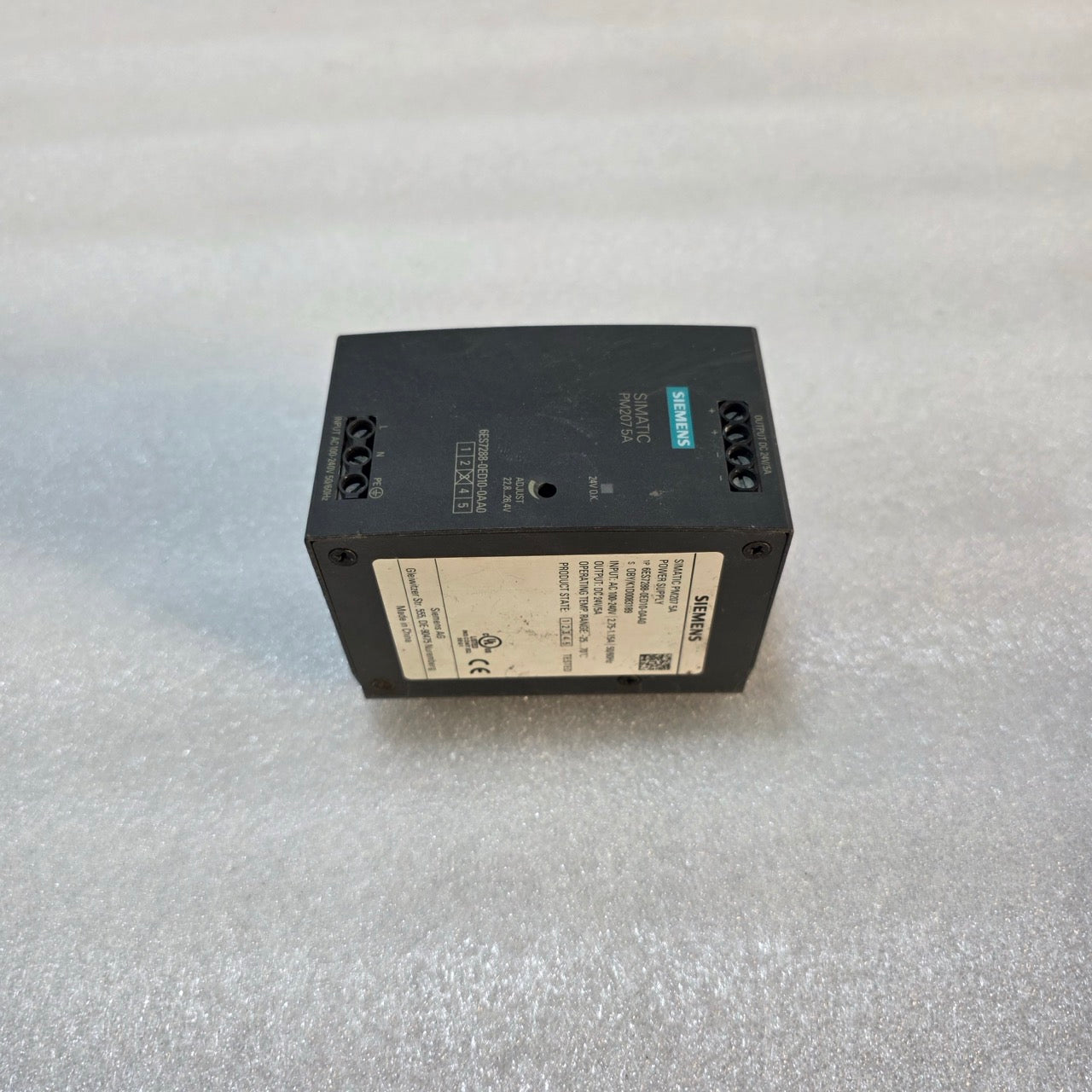 SIEMENS SIMATIC PM207 5A POWER SUPPLY 6ES7288-0ED10-0AA0