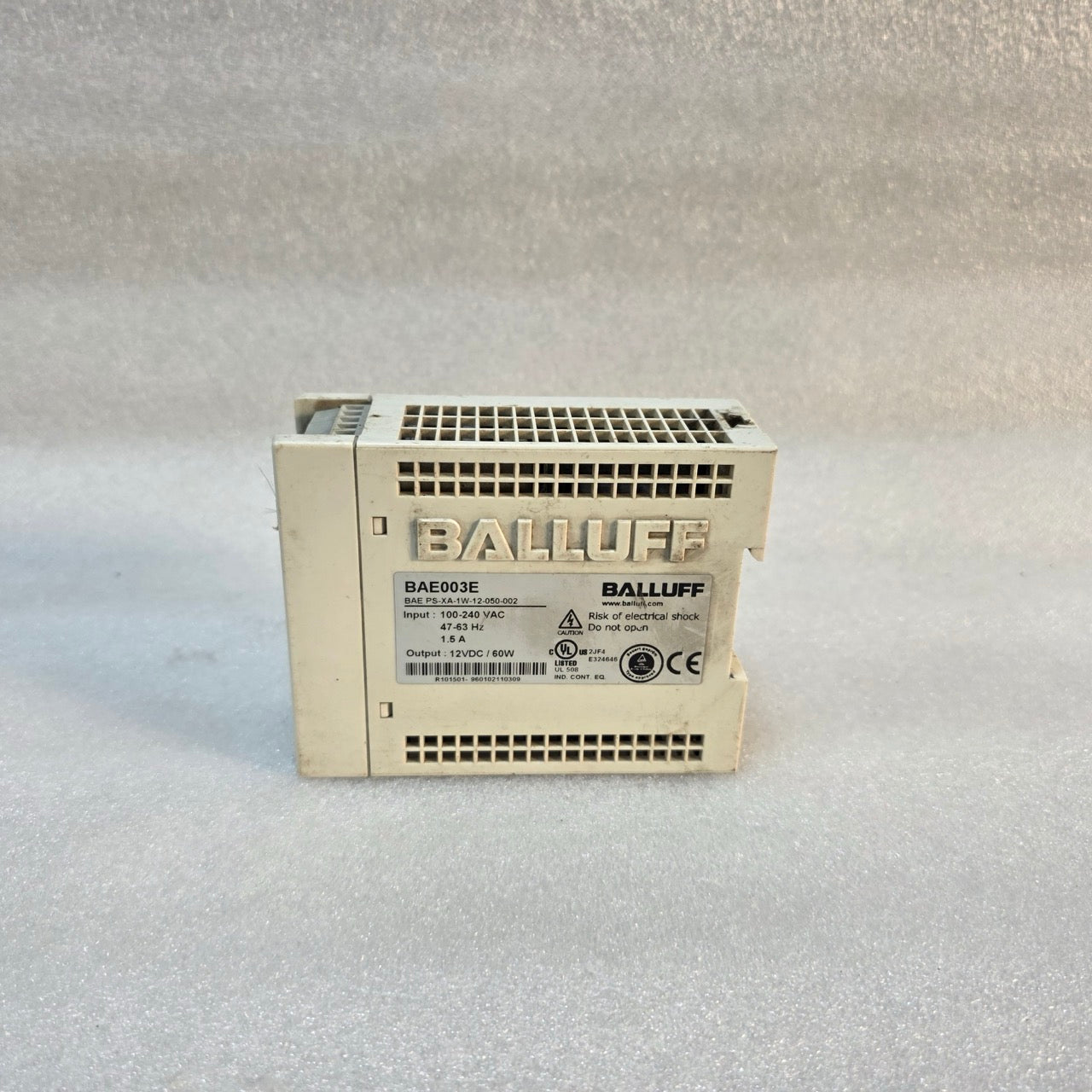 BALLUFF BAE003E POWER SUPPLY BAE PS-XA-1W-12-050-002