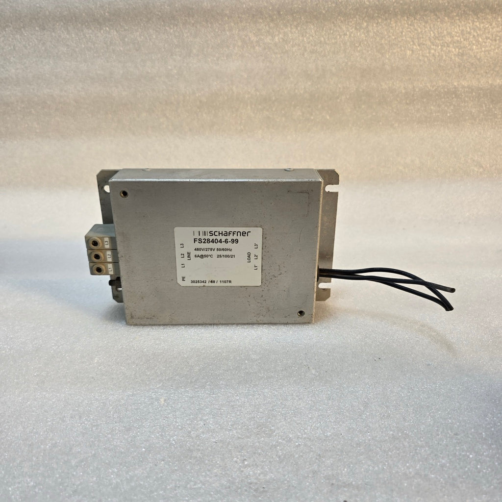 SCHAFFNER FS28404-6-99 EMC / EMI LINE FILTER 480 V AC
