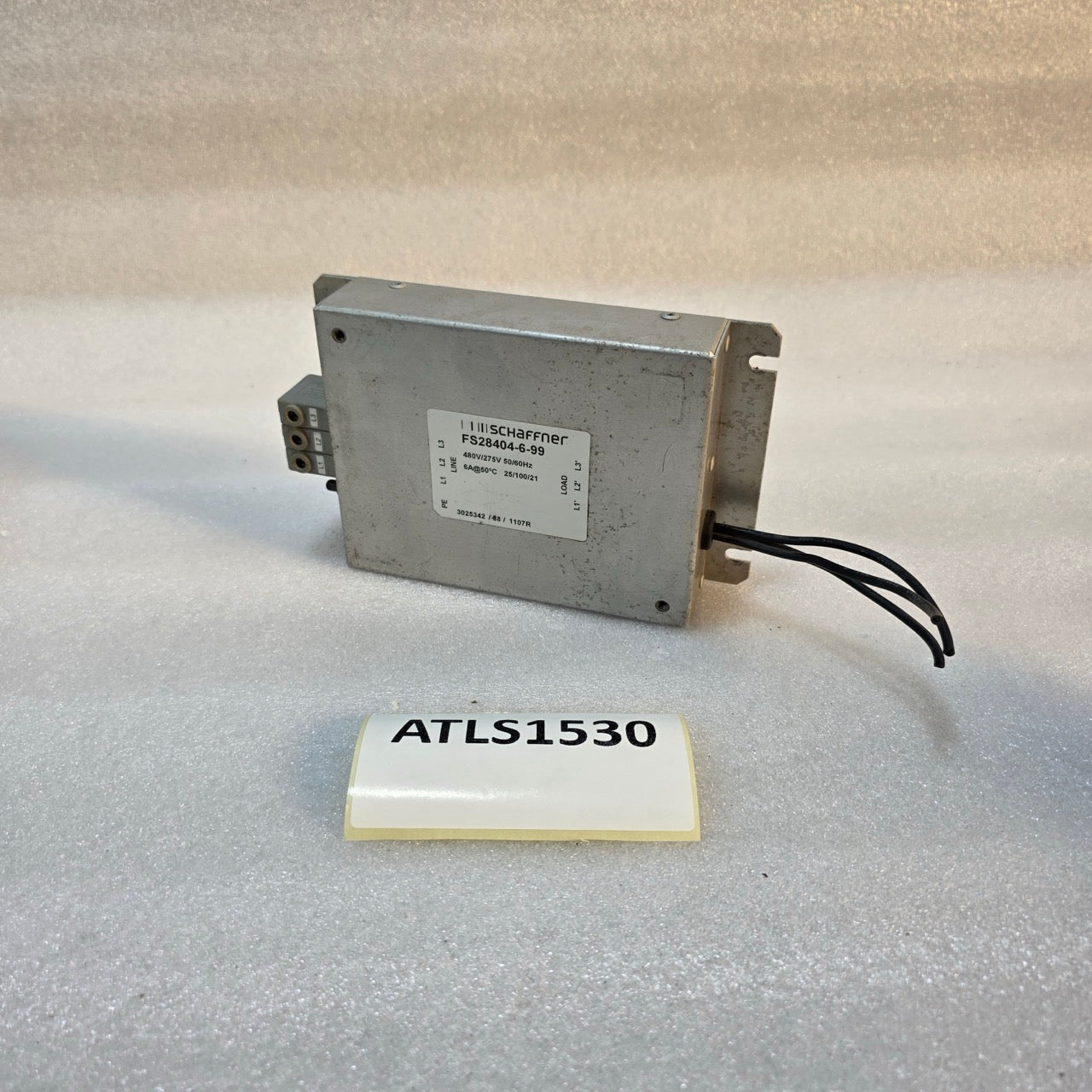 SCHAFFNER FS28404-6-99 EMC / EMI LINE FILTER 480 V AC