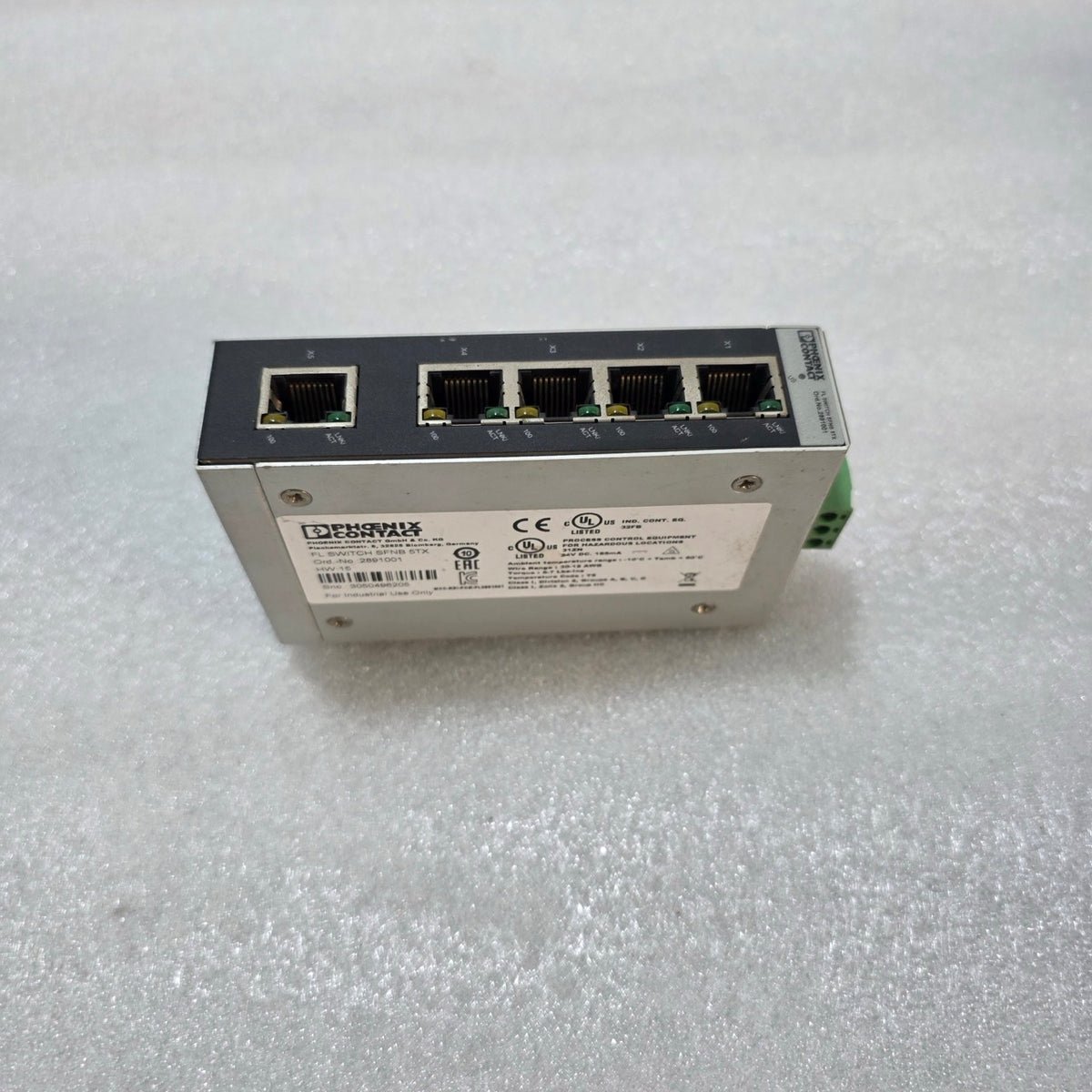 PHOENIX CONTACT FL SWITCH SFNB 5TX INDUSTRIAL ETHERNET SWITCH 2891001