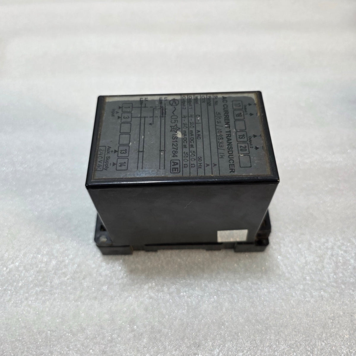 AE 5/02/109833/14 AC CURRENT TRANSDUCER IS12784 240VAC