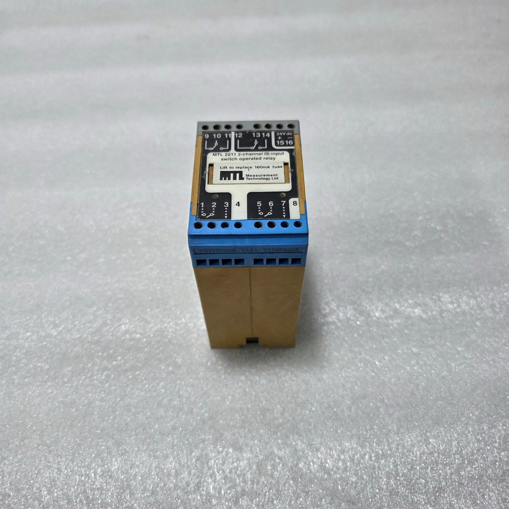 MEASUREMENT TECHNOLOGY MTL 2211 2-CHANNEL IS-INPUT SWITCH OPERATED RELAY 24VDC