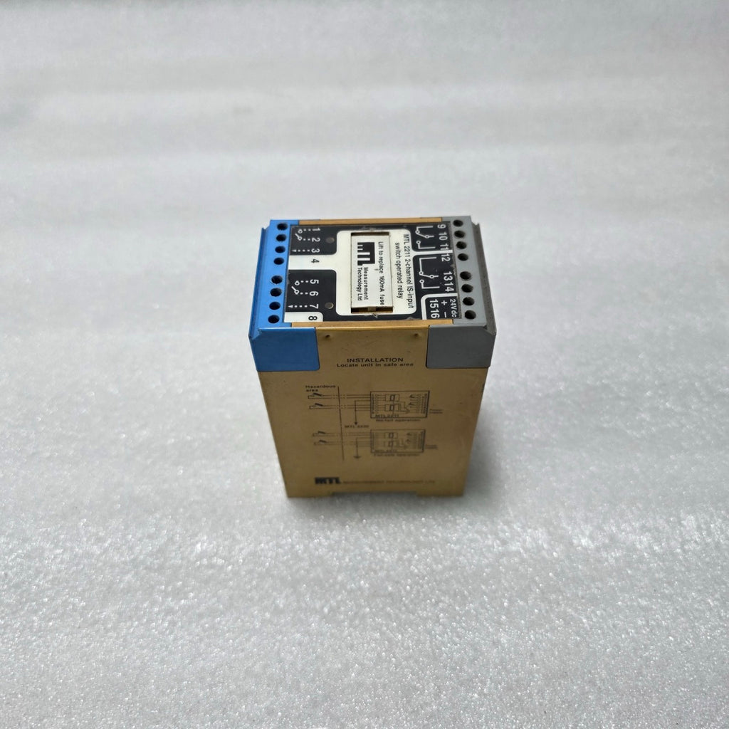 MEASUREMENT TECHNOLOGY MTL 2211 2-CHANNEL IS-INPUT SWITCH OPERATED RELAY 24VDC