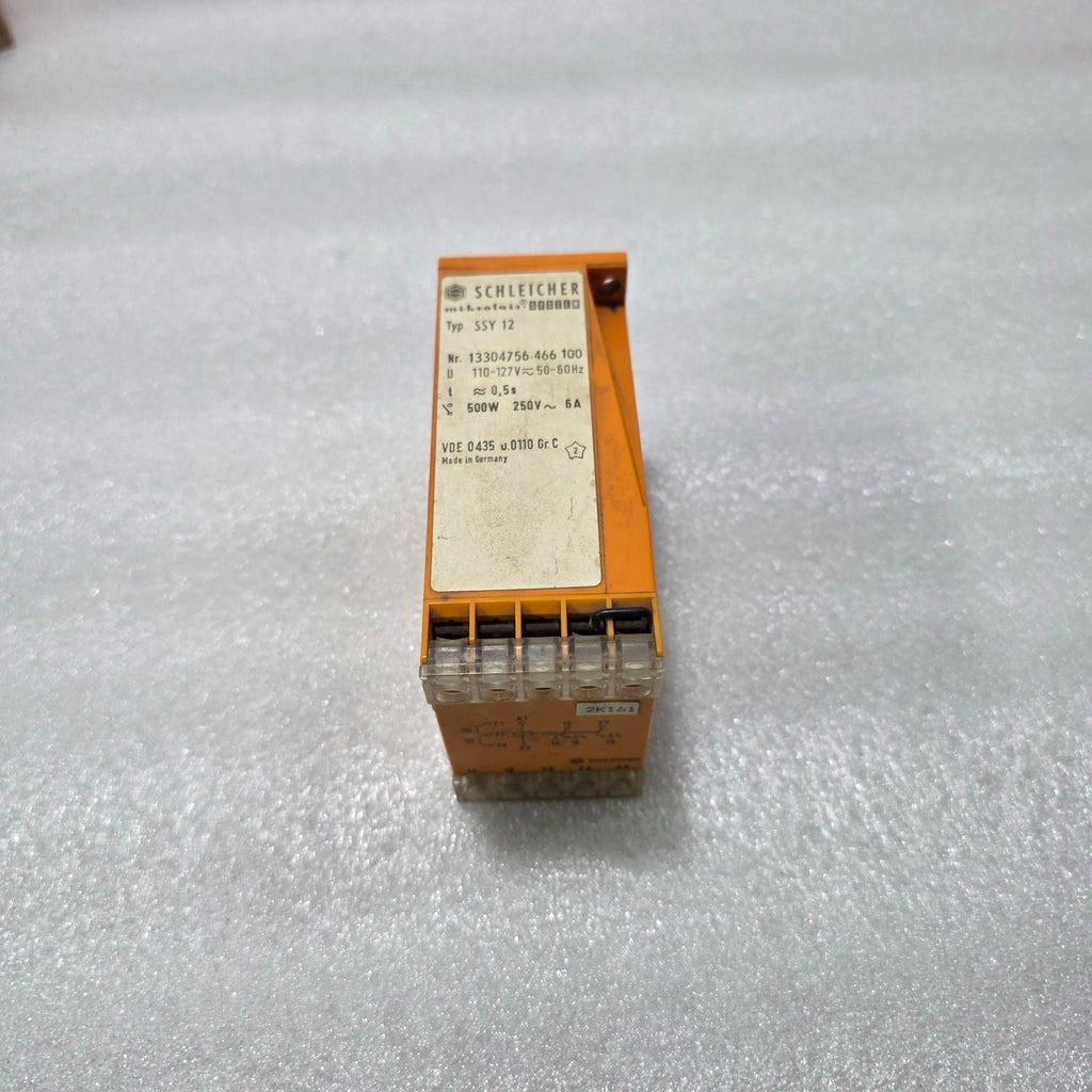 SCHLEICHER SSY12 ELECTRONIC INTERVAL TIME RELAY 110–127 VAC 1330756-466