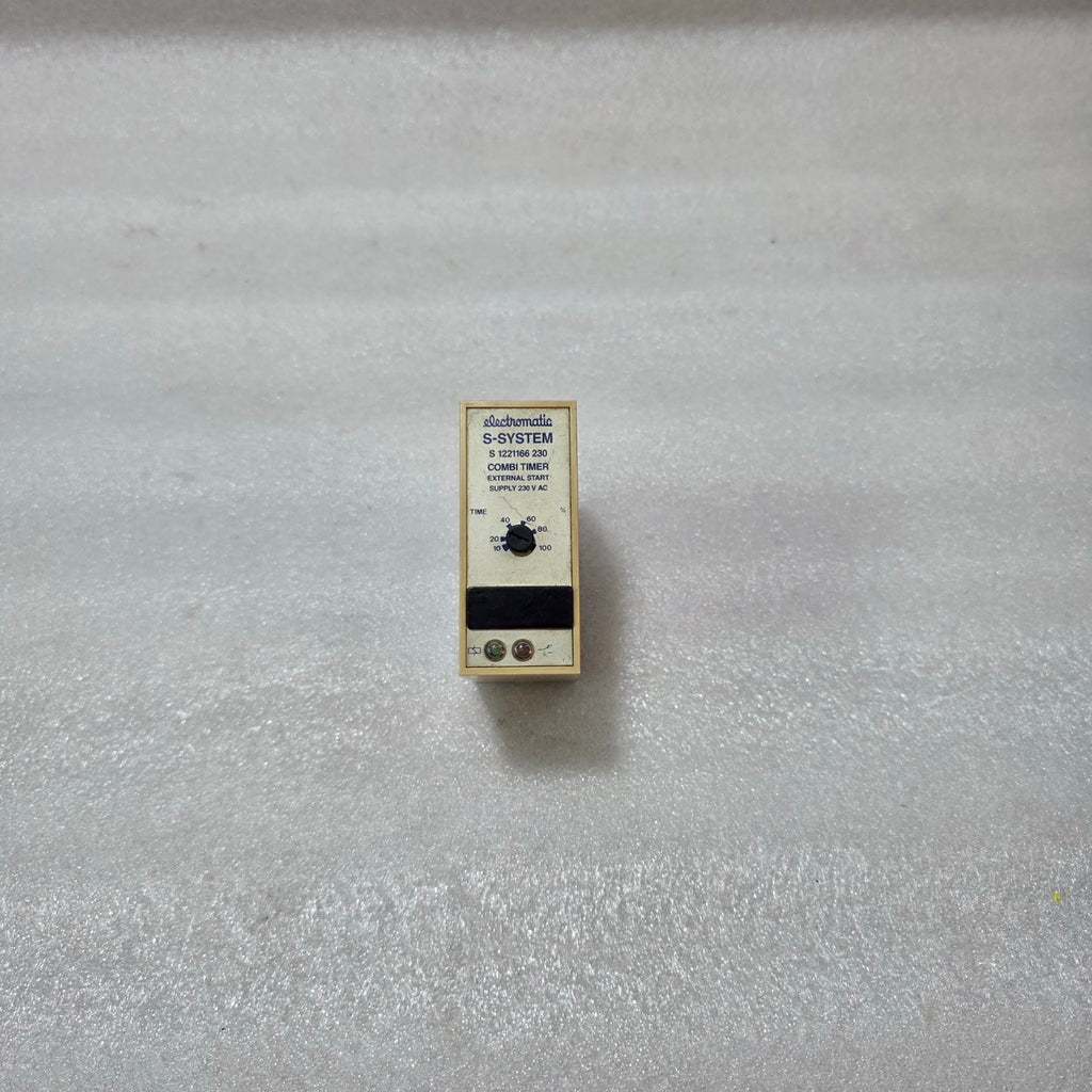 ELECTROMATIC S-SYSTEM S 122166 230 TIME DELAY RELAY 230VAC 10-100SEC