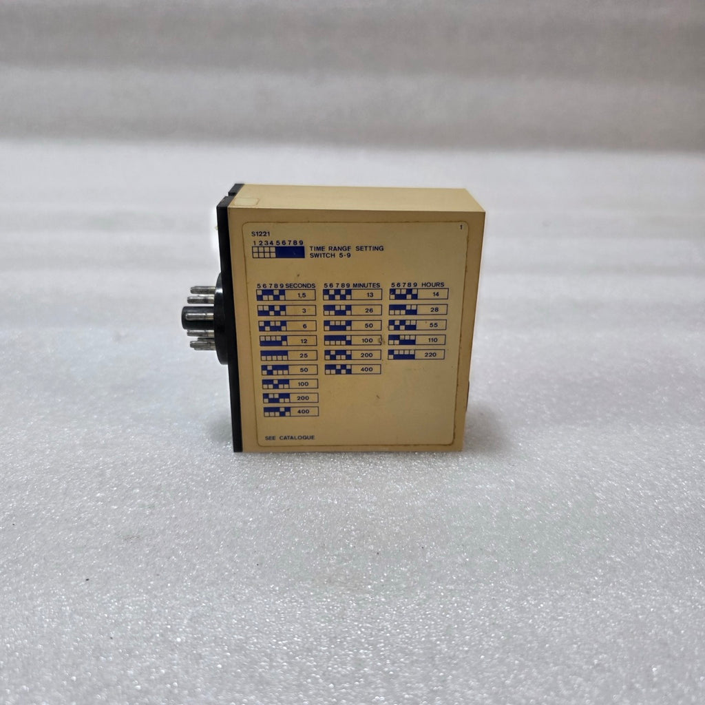 ELECTROMATIC S-SYSTEM S 122166 230 TIME DELAY RELAY 230VAC 10-100SEC
