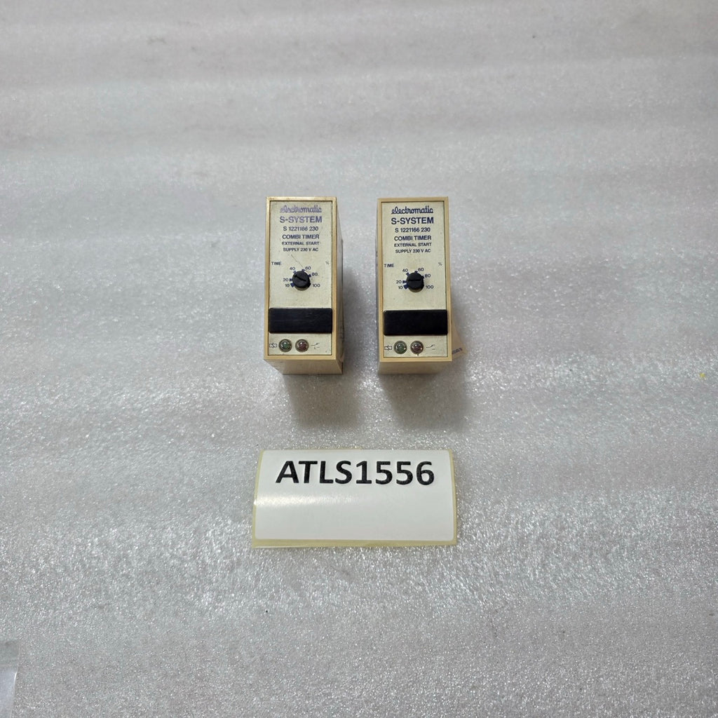 ELECTROMATIC S-SYSTEM S 122166 230 TIME DELAY RELAY 230VAC 10-100SEC