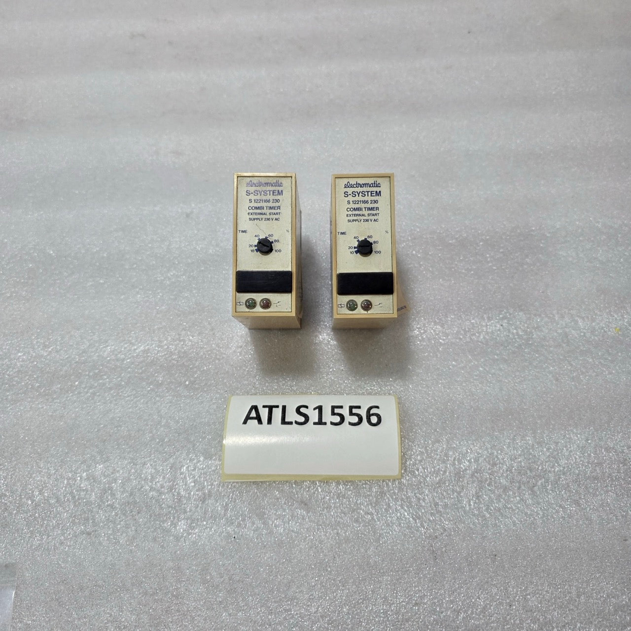 ELECTROMATIC S-SYSTEM S 122166 230 TIME DELAY RELAY 230VAC 10-100SEC