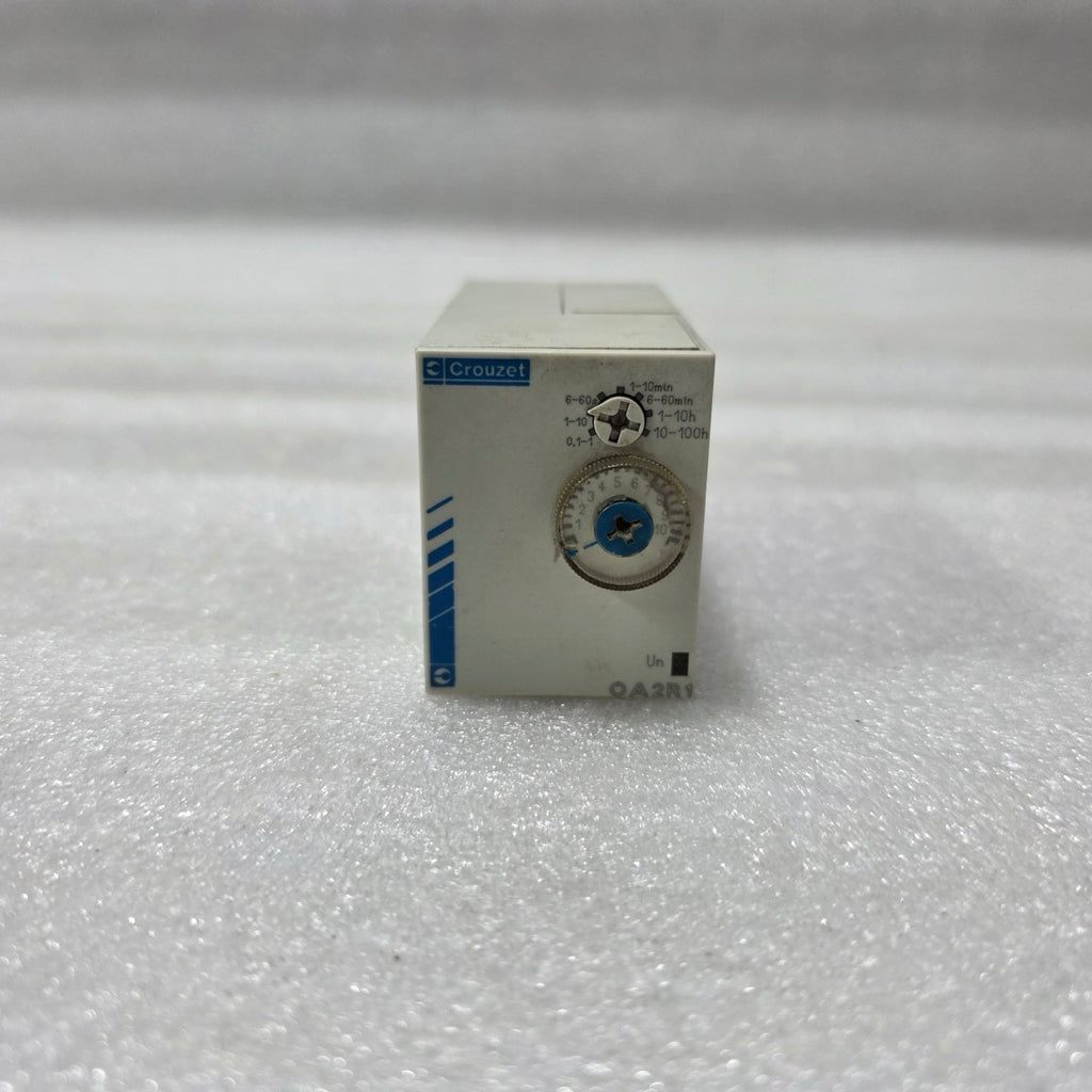CROUZET OA2R1 MULTI-RANGE TIME DELAY RELAY 88867215 0.1S–100H 24–240V AC/DC
