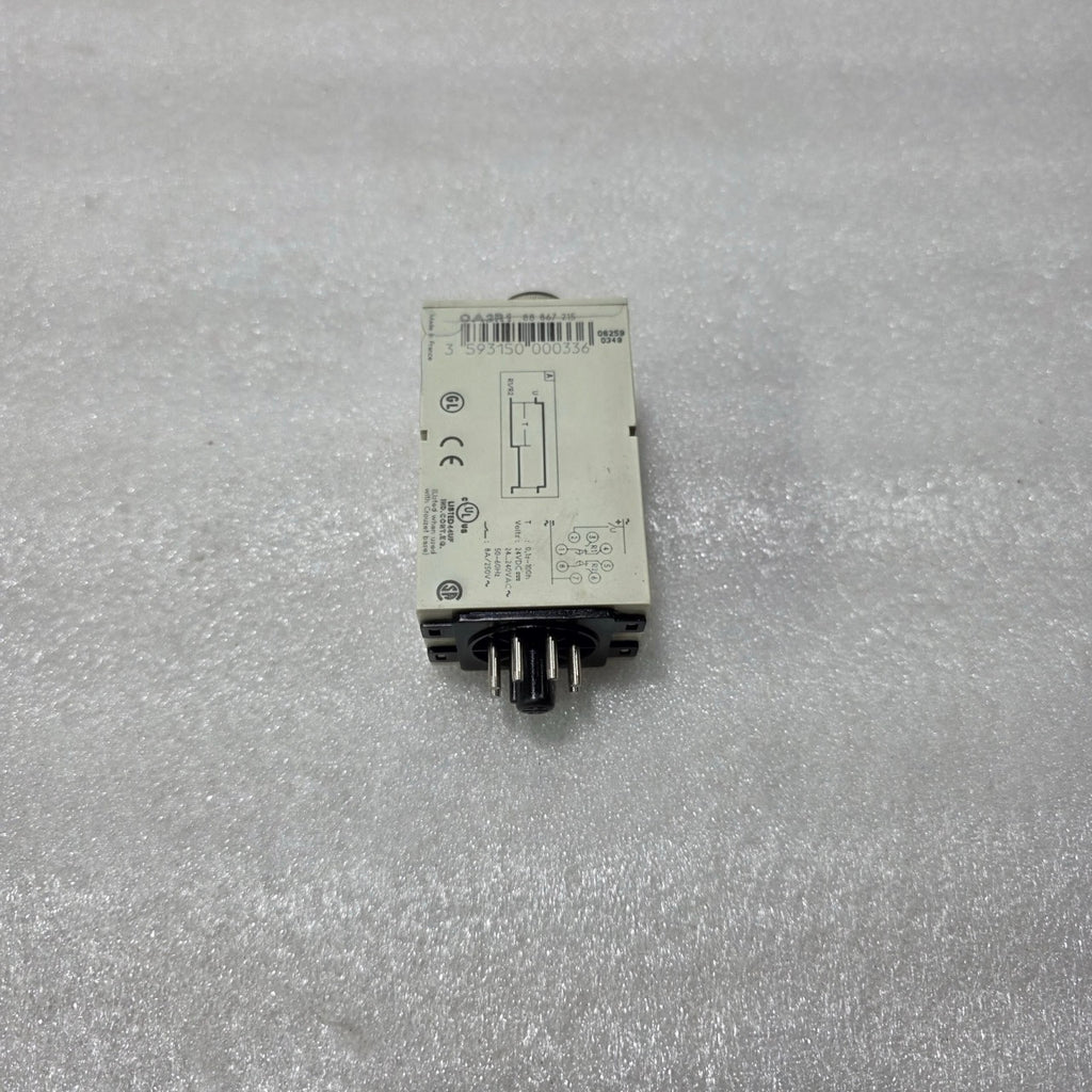 CROUZET OA2R1 MULTI-RANGE TIME DELAY RELAY 88867215 0.1S–100H 24–240V AC/DC