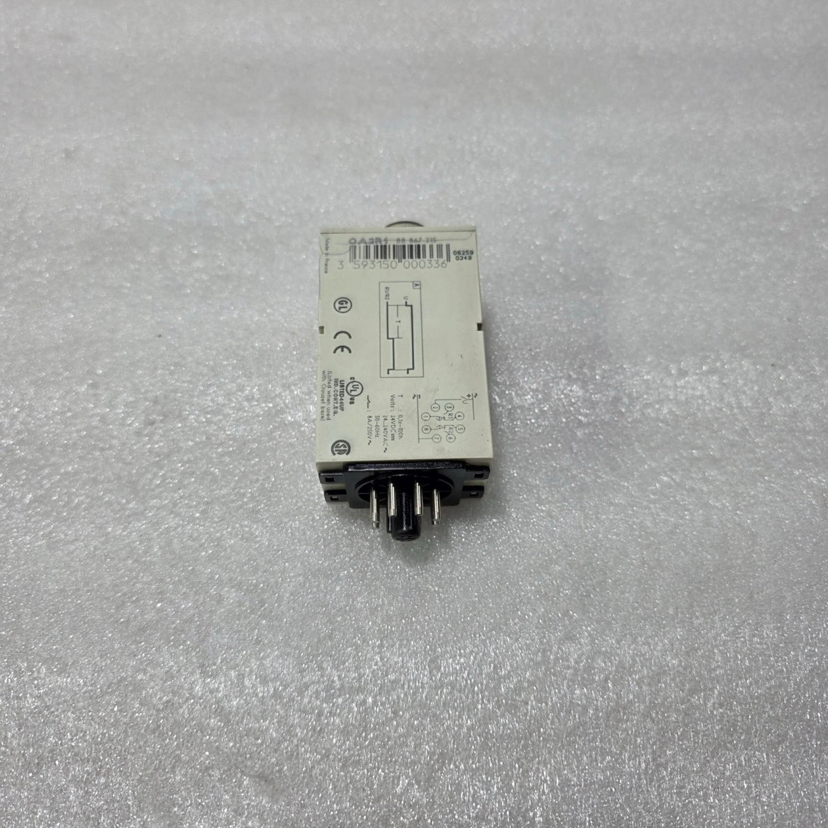 CROUZET OA2R1 MULTI-RANGE TIME DELAY RELAY 88867215 0.1S–100H 24–240V AC/DC