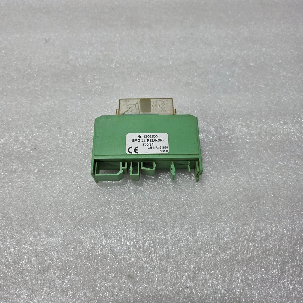 PHOENIX CONTACT EMG 22-REL/KSR-230/21 INTERFACE RELAY MODULE 2952855 230V AC/DC