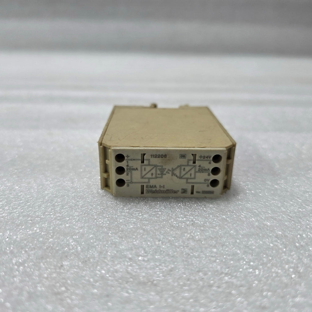 WEIDMÜLLER EMA I-I 4–20 MA SIGNAL ISOLATOR 112206 24 V DC DIN RAIL MODULE