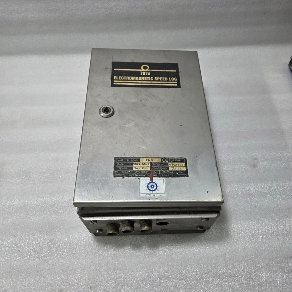 WALKER 7070 ELECTROMAGNETIC SPEED LOG CONTROL UNIT P303 MARINE NAVIGATION SYSTEM