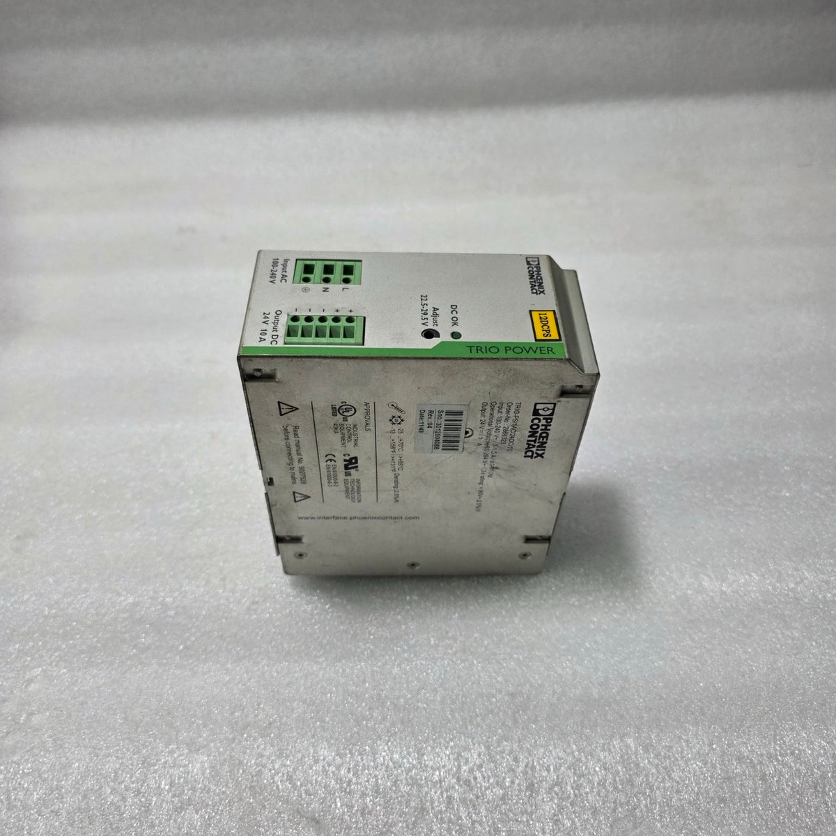 PHOENIX CONTACT TRIO‑PS/1AC/24DC/10 POWER SUPPLY 2866323 24 V 10 A