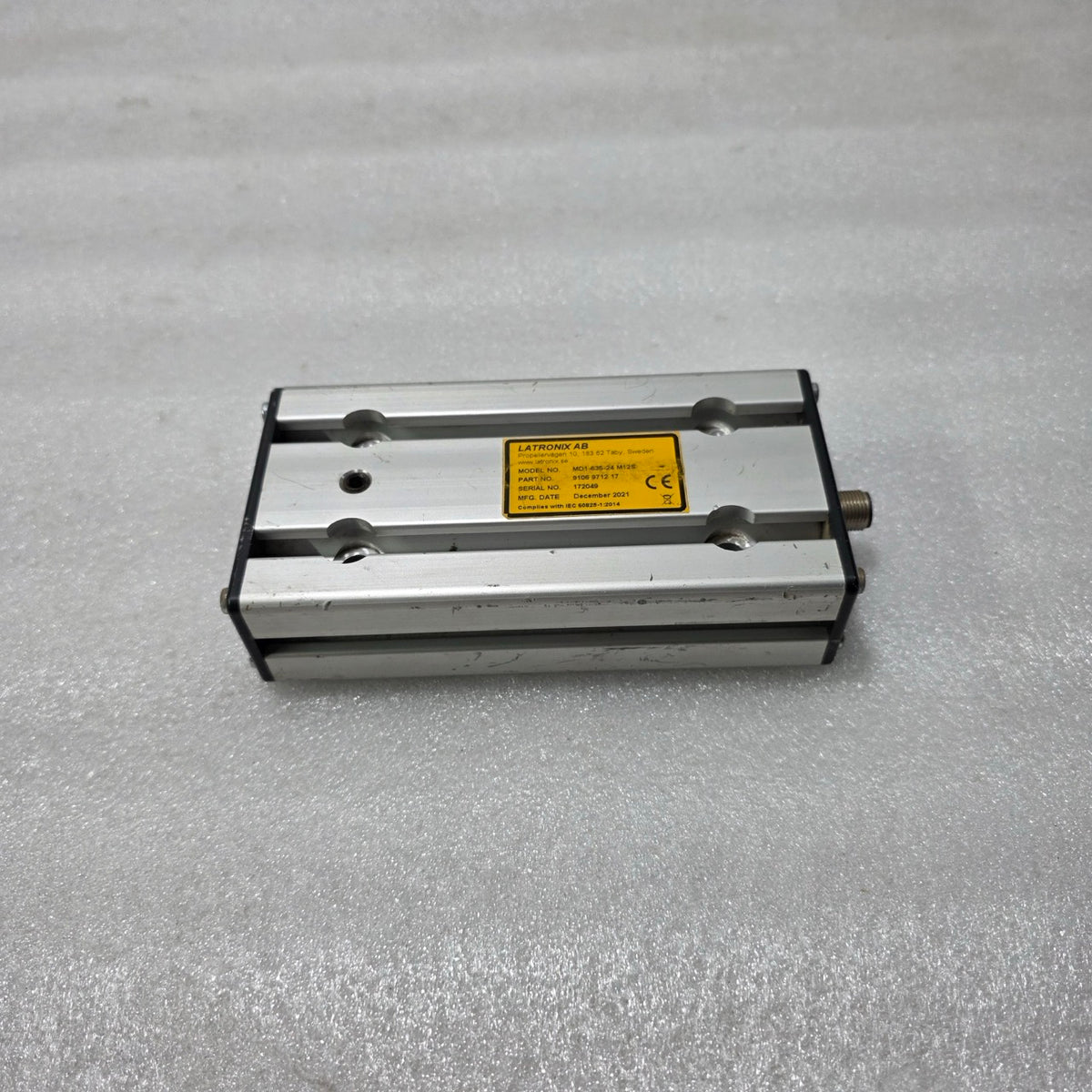 LATRONIX AB MD1-635-24 M12S INDUSTRIAL LASER MODULE 9106971217 24V DC
