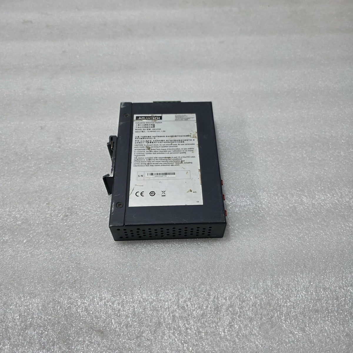 ADVANTECH EKI-2725 INDUSTRIAL ETHERNET SWITCH 5-PORT UNMANAGED 10/100 MBPS 12–48