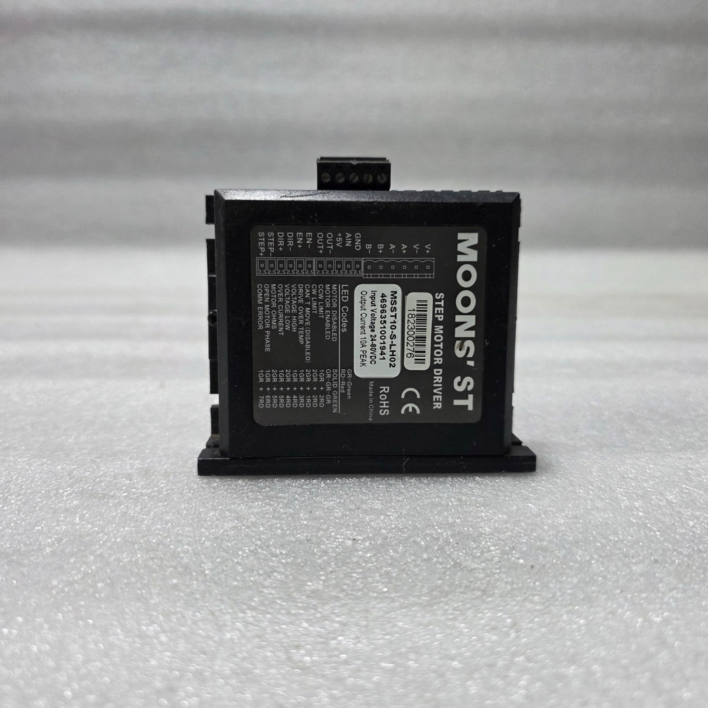 MOONS’ ST MSST10-S-LH02 STEP MOTOR DRIVER 24–80VDC 10A 4696351001941