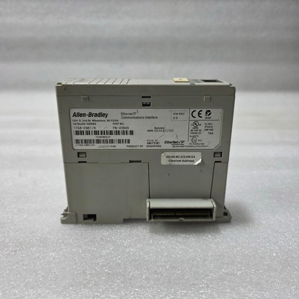 ALLEN-BRADLEY 1768-ENBT/A COMPACTLOGIX ETHERNET/IP COMMUNICATION INTERFACE MODUL