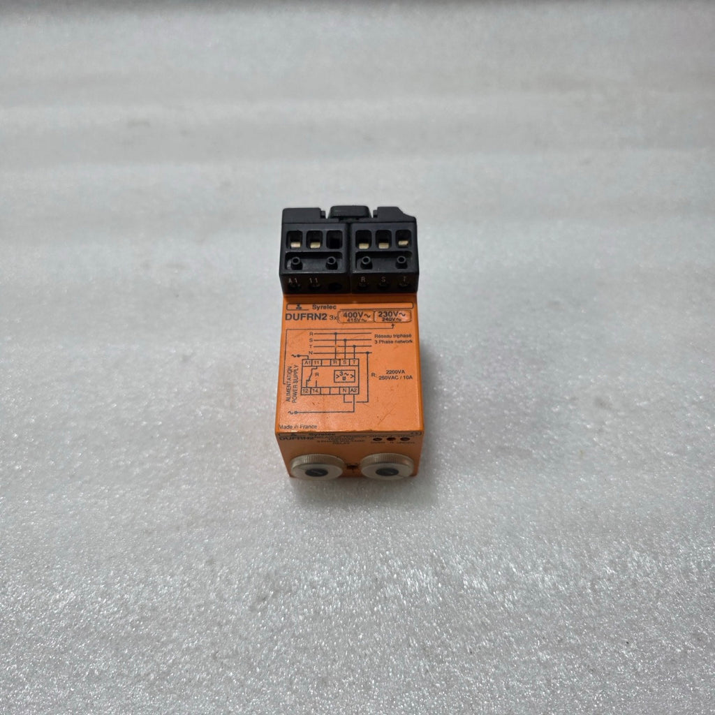 SYRELEC DUFRN2 THREE PHASE VOLTAGE MONITORING RELAY 3×400V / 230V AC – OVER & UN