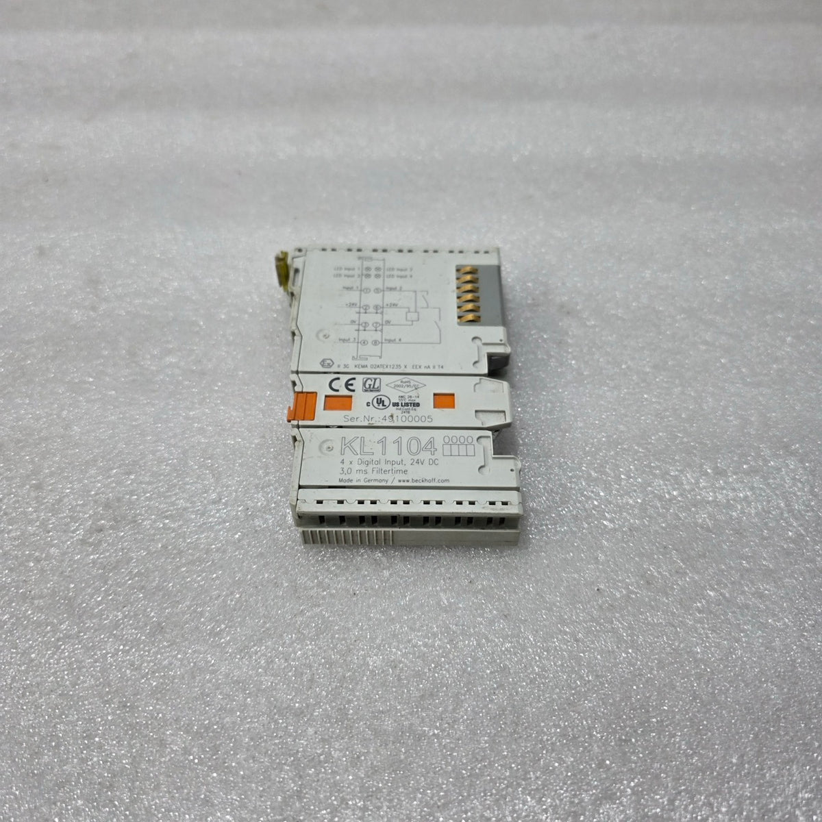 4 UNIT X BECKHOFF KL1104 4-CHANNEL DIGITAL INPUT TERMINAL, 24V DC LOT OF 4 UNIT