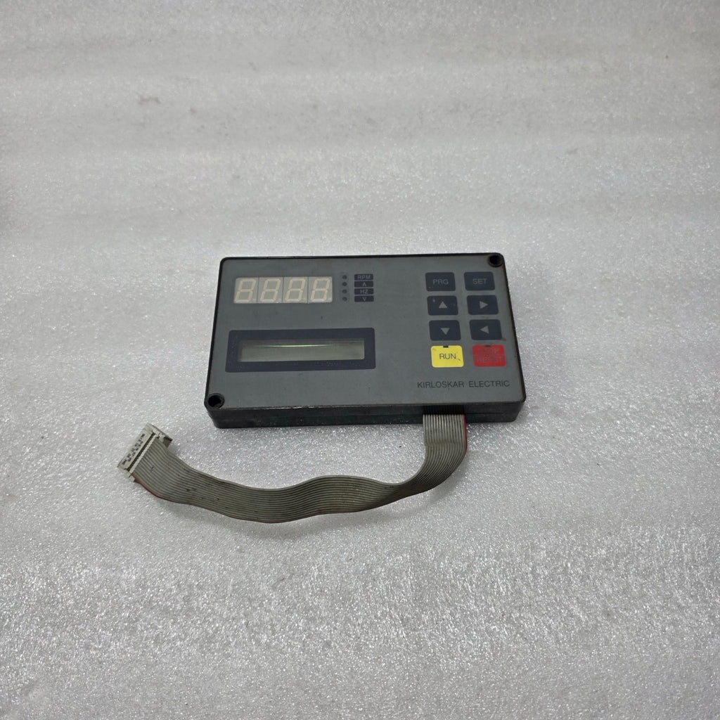 Kirloskar Electric Operator Keypad / HMI Control Panel with Display & Ribbon Cab