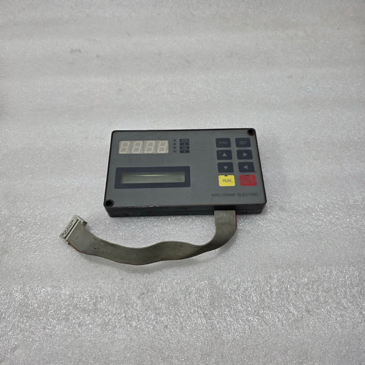 Kirloskar Electric Operator Keypad / HMI Control Panel with Display & Ribbon Cab