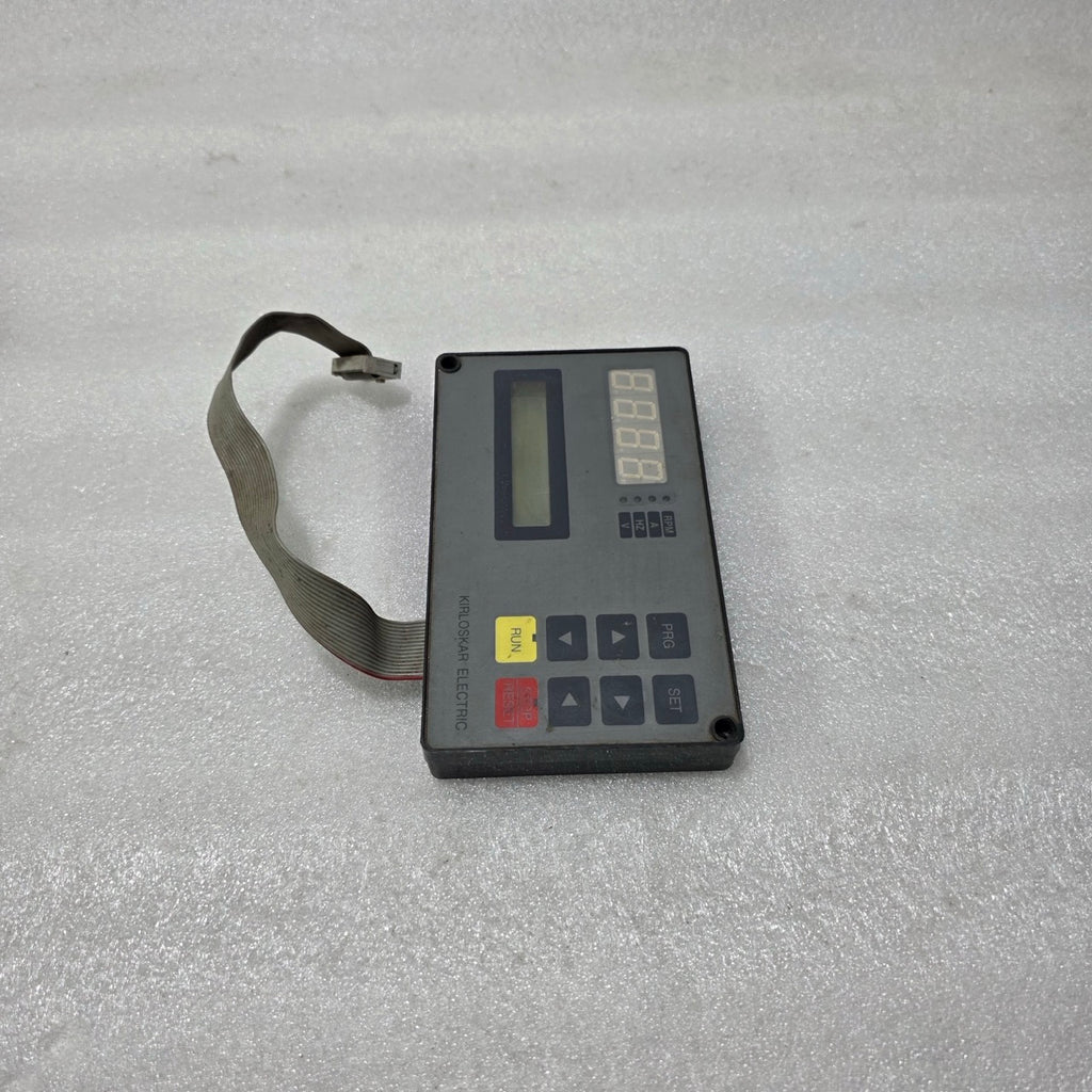 Kirloskar Electric Operator Keypad / HMI Control Panel with Display & Ribbon Cab