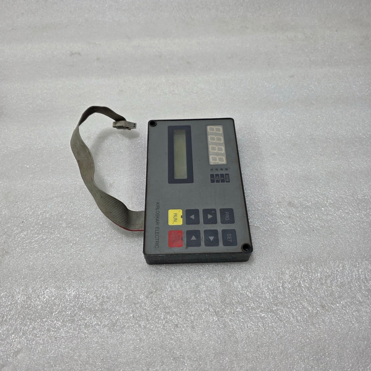 Kirloskar Electric Operator Keypad / HMI Control Panel with Display & Ribbon Cab