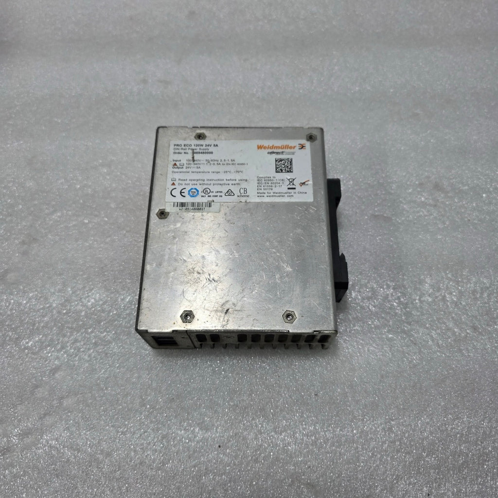 WEIDMÜLLER PROECO 120W 24V DC DIN-RAIL POWER SUPPLY – 24V 5A 1469480000