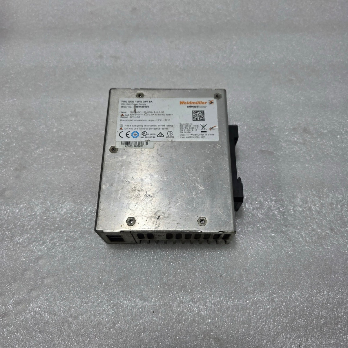 WEIDMÜLLER PROECO 120W 24V DC DIN-RAIL POWER SUPPLY – 24V 5A 1469480000