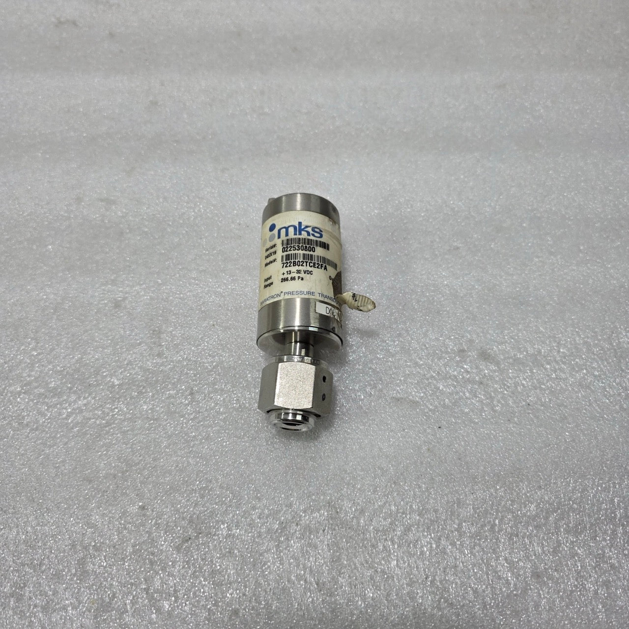 MKS BARATRON PRESSURE TRANSDUCER 722B02TCE2FA | 266.66 PA | 13–32 VDC