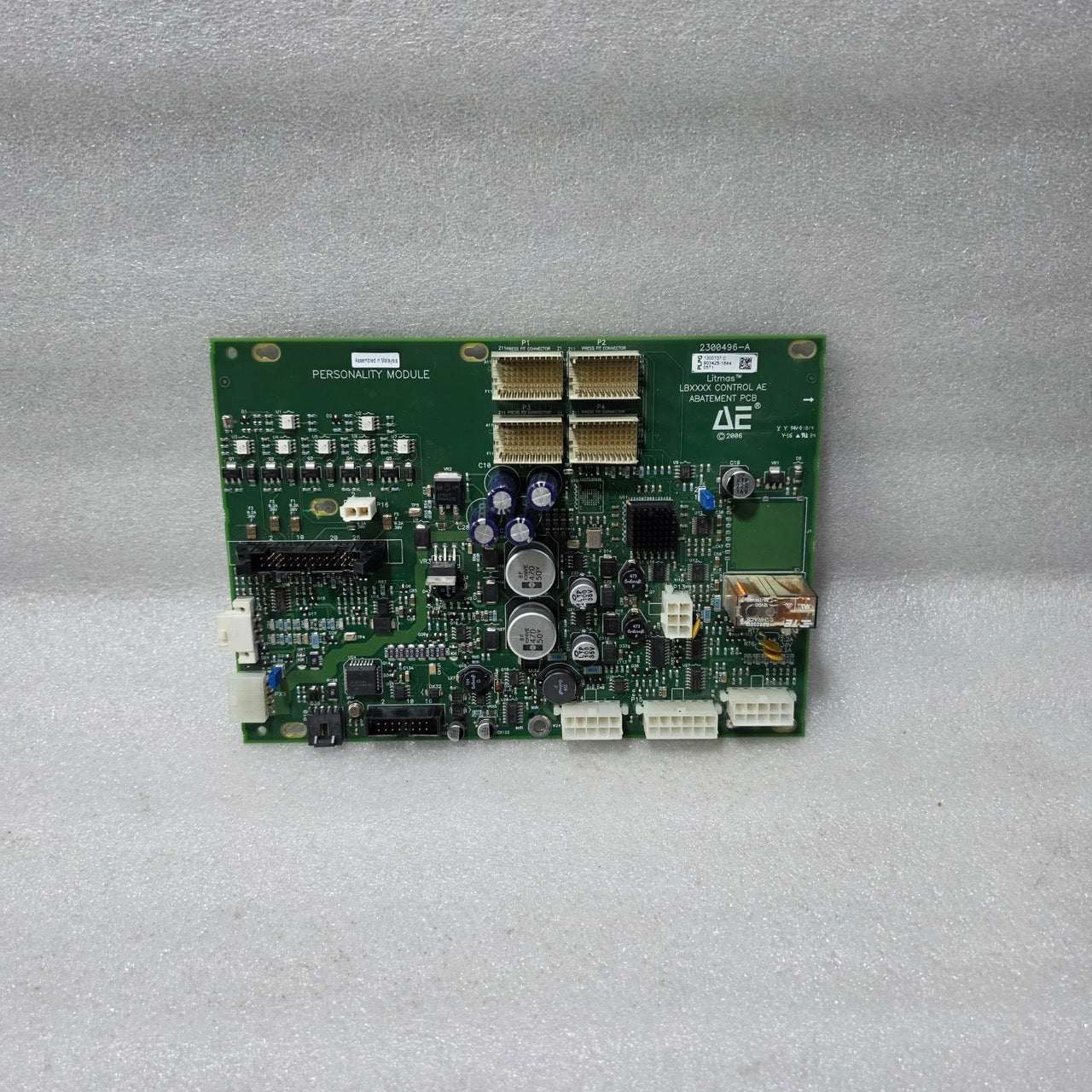 LITMOS AE 2300496-A LBXXXX CONTROL ABATEMENT 903425-1844 PCB PERSONALITY MODULE