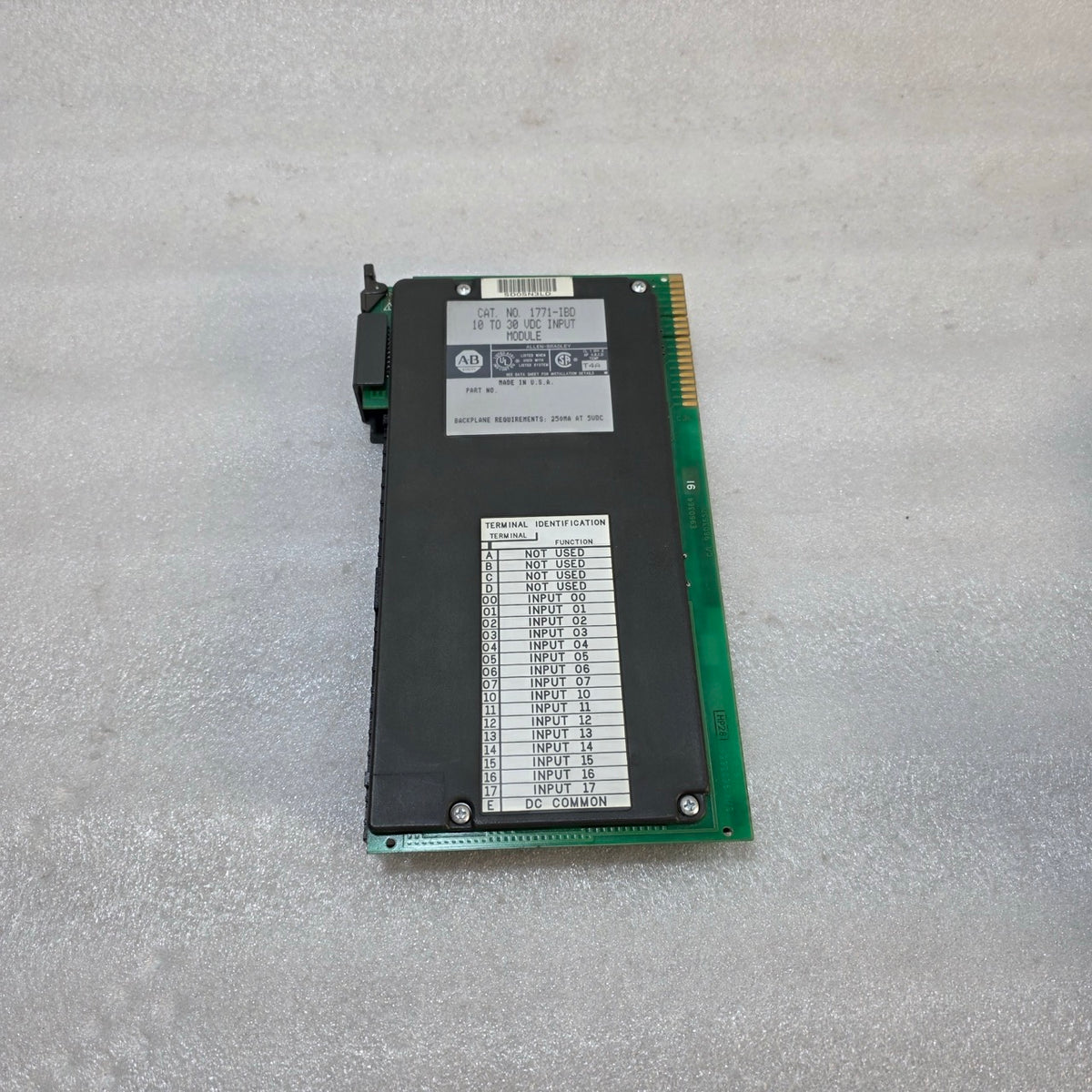 ALLEN-BRADLEY 1771-IBD DC INPUT MODULE | 10–30 VDC | PLC-5 16-POINT INPUT