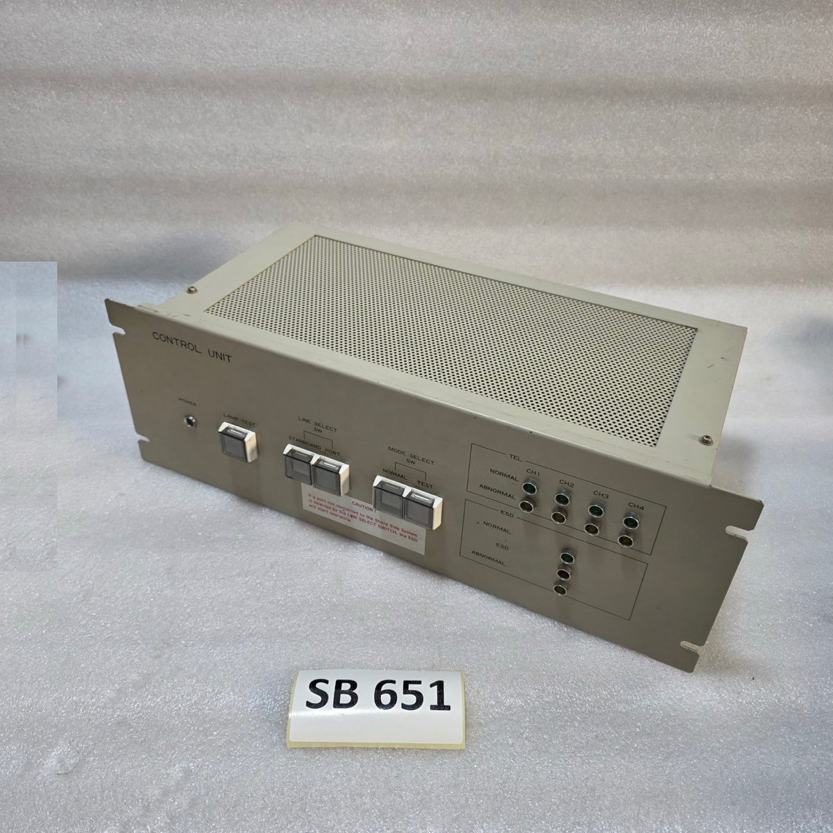 FURUKAWA ELECTRIC CONTROL UNIT WITH LINE SELECT & ESD STATUS INDICATORS