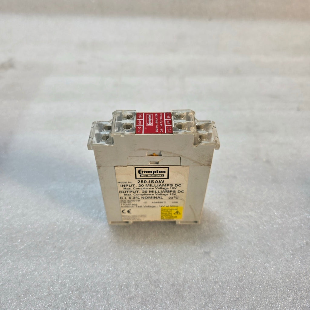 COMPTON INSTRUMENTS 250-ISAW 20MA DC SIGNAL ISOLATOR / CURRENT CONVERTER MODULE