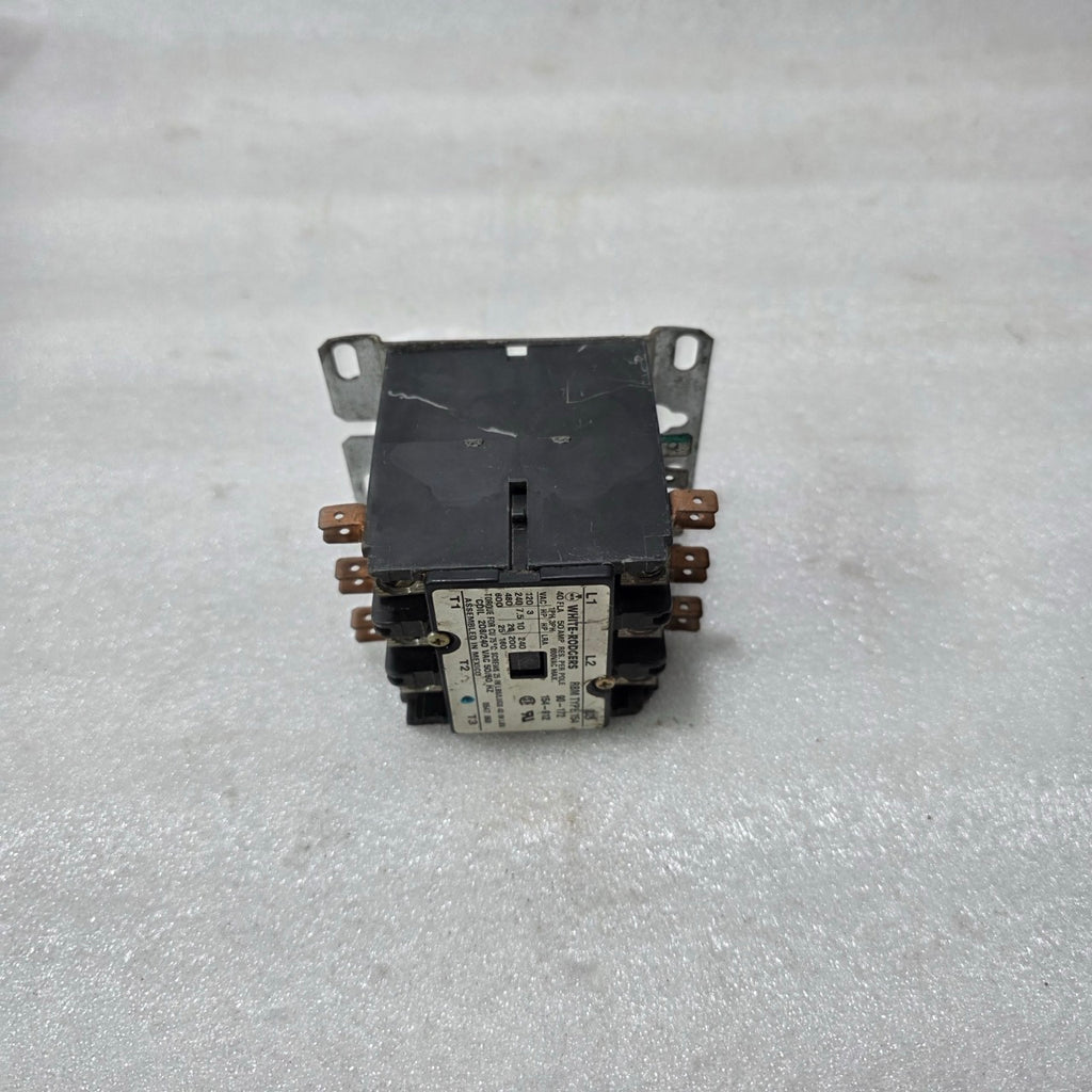WHITE-RODGERS RBM TYPE 154 MOTOR STARTER / CONTACTOR 3-PHASE 600VAC 40 FLA 50 AM