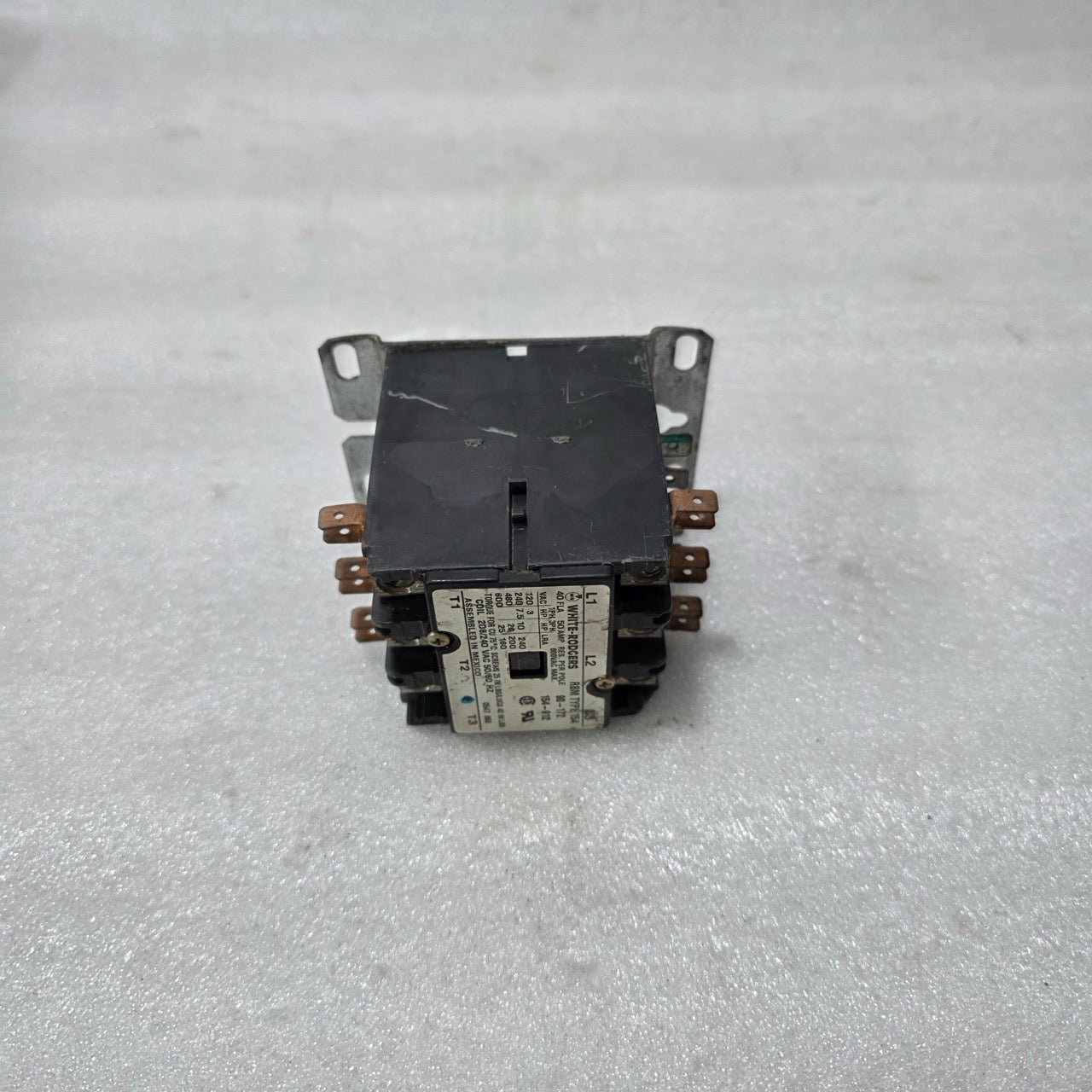 WHITE-RODGERS RBM TYPE 154 MOTOR STARTER / CONTACTOR 3-PHASE 600VAC 40 FLA 50 AM