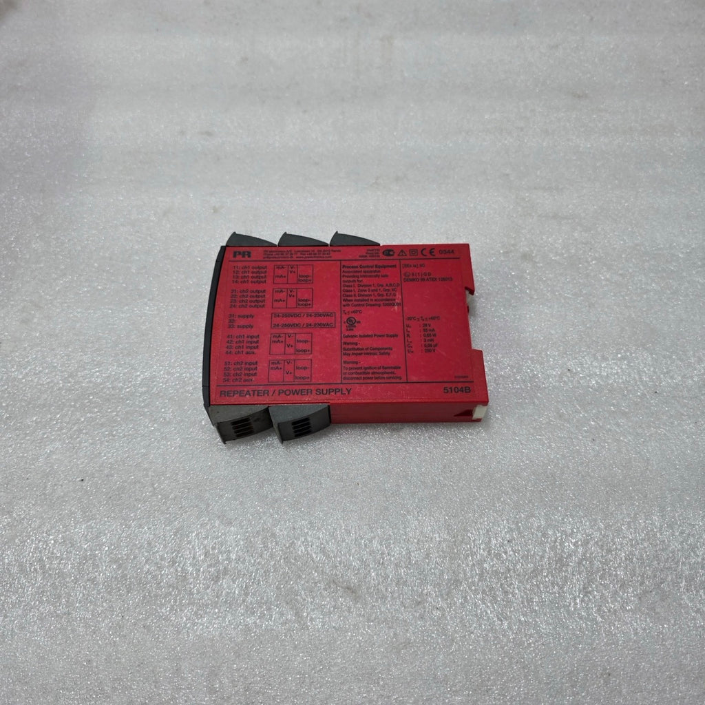 PR ELECTRONICS 5104B INTRINSICALLY SAFE REPEATER POWER SUPPLY EX IA IIC