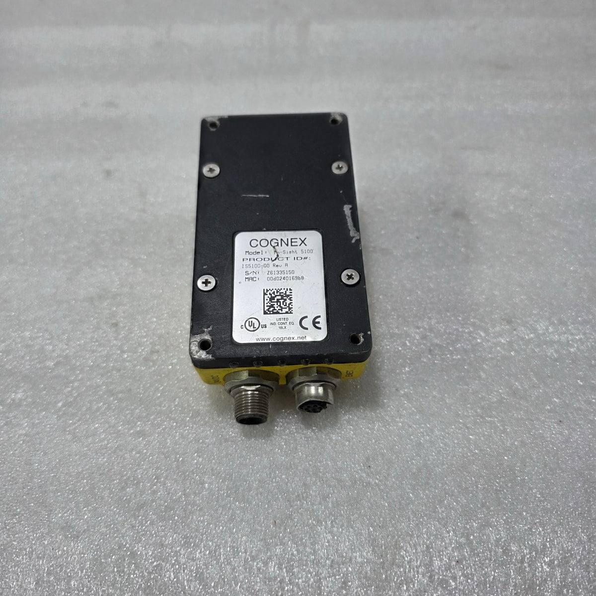 COGNEX IN-SIGHT 5100 VISION SENSOR IS5100-00 REV A INDUSTRIAL CAMERA