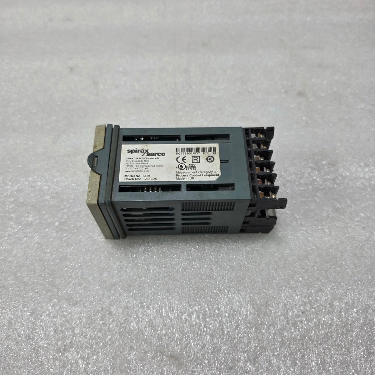 SPIRAX SARCO SX80 TEMPERATURE CONTROLLER MODULE | STOCK NO. 3231395 | PROCESS CO