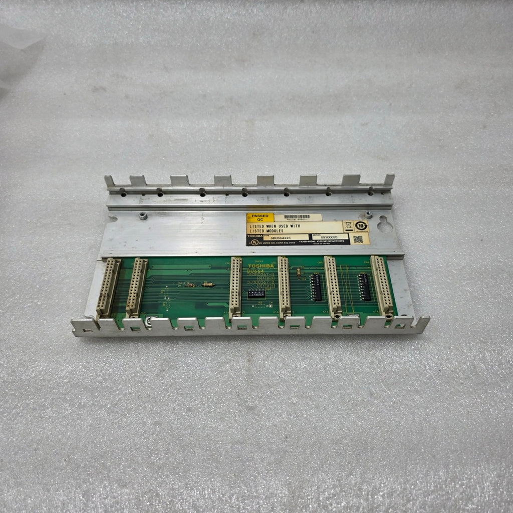 TOSHIBA GBU664S PLC BASE UNIT / RACK ASSEMBLY | INDUSTRIAL CONTROL MODULE | MADE