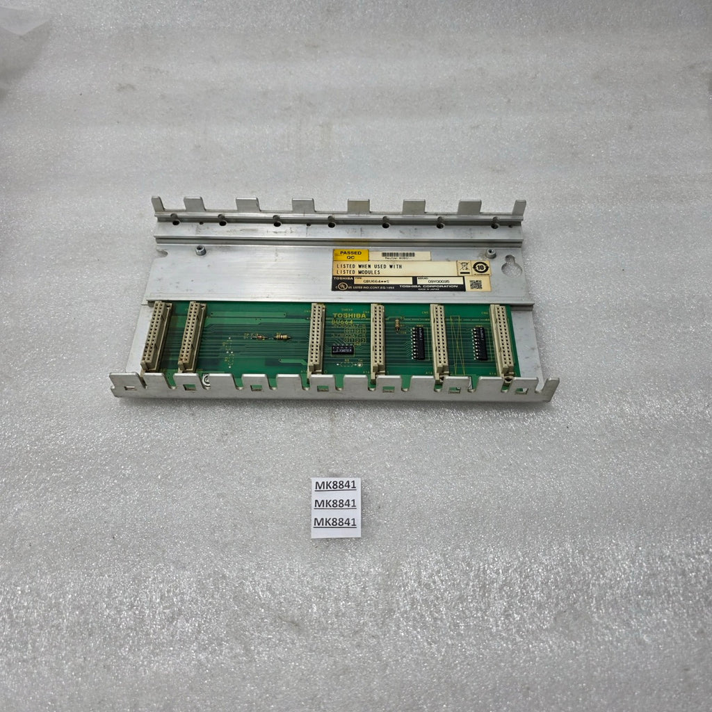 TOSHIBA GBU664S PLC BASE UNIT / RACK ASSEMBLY | INDUSTRIAL CONTROL MODULE | MADE